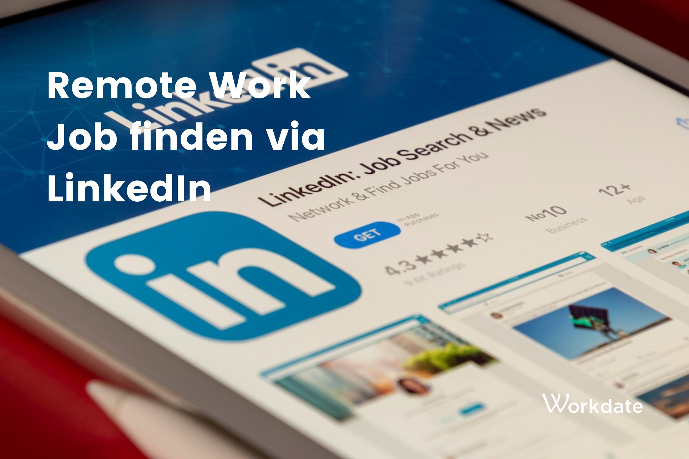 Remote Work Job finden via LinkedIn